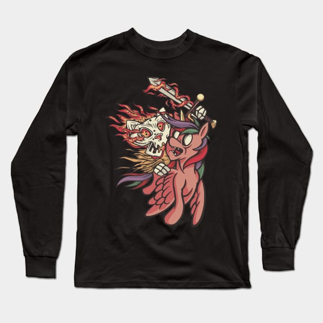 Meowman Apocalypse Long Sleeve T-Shirt by MimicGaming